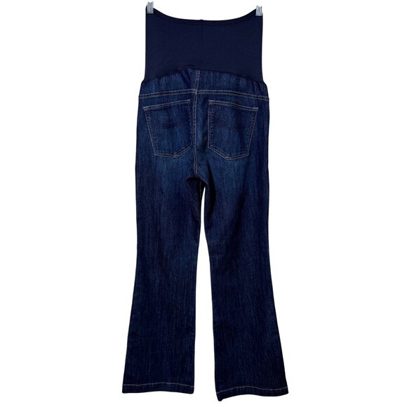 Gap 1969 Maternity Jeans NEW Long and Lean Bootcut Dark Wash 29/8R - Picture 4 of 11